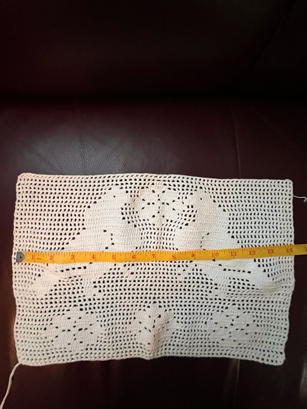 Lovebirds handmade crochet panel